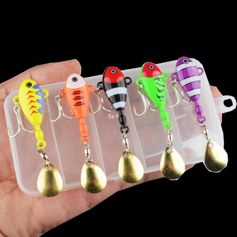 Durable 3D Printed Zinc Alloy Fishing Lures With 360 Degree Rotating Glitter Perfect For Freshwater Saltwater Fishing