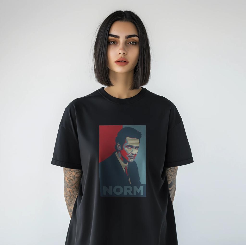 Norm Graphic T-Shirt Retro Vintage Pop Art Style Comedian Fan Tee A48
