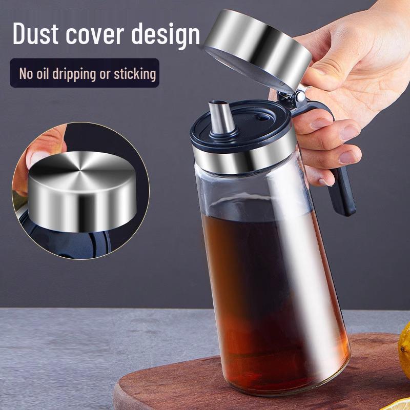 304 Edelstahl Auslaufsicheres Öl- & Essigflaschen-Set
