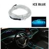 Auto-Innenraum-LED-Leuchten mit flexiblen Neonlichtern mit USB-Zigarettenanzünder 1M/3M/5M heißer Stil Umgebungs-LED-Leuchten LED Ice Blue