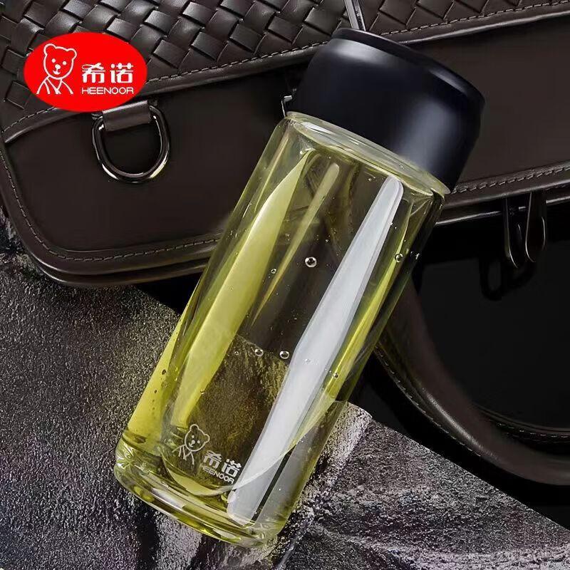 Xinuo Portable Single-Layer Glass Water Bottle