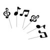Colorful Musical Staff Cake Pick Food Grade Decoration Themed Celebration Supplies Decorative Music Note Cake Toppers