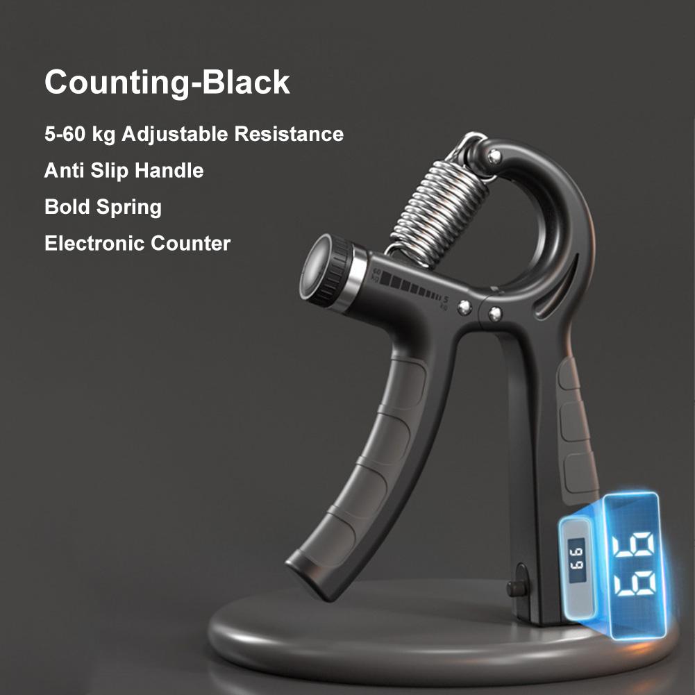 Adjustable Hand Grip Strengthener 5-60Kg Hand Grip Trainer Featuring Counter For Wrist As Well As Hand Exerciser Muscles Building Fitness Training