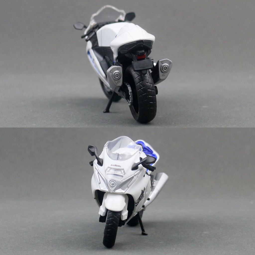 Msz 1:18 Suzuki Hayabusa Toy Motorcycle Diecast Alloy Miniature Vehicle Model Racing Collection Gift For Children Boy