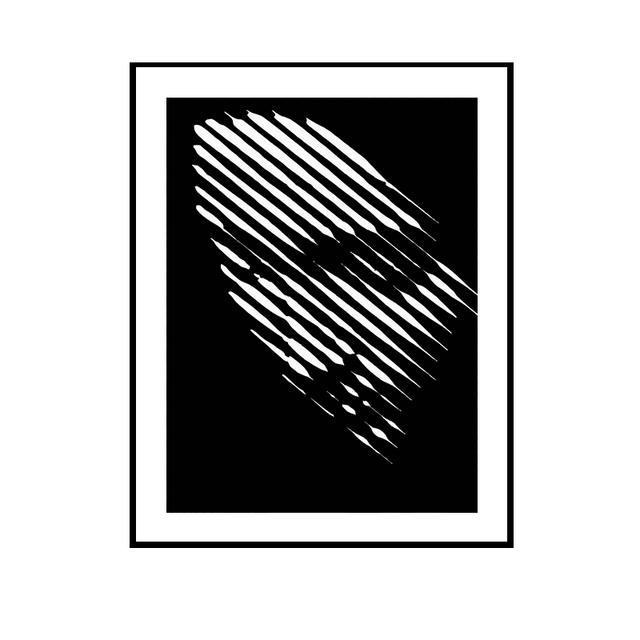 

Постмодерн черно-белое женское лицо Куадрос абстрактная фигура плакат и принт настенное искусство для девушки гостиная модный домашний декор 21cm×30cm NoFrame