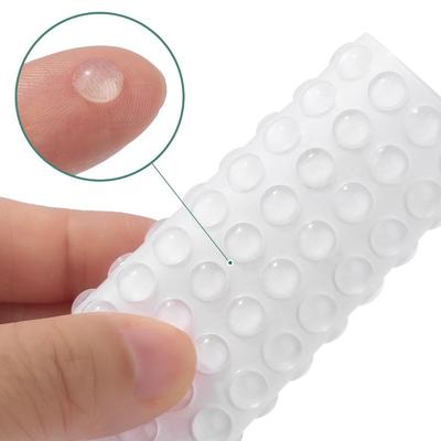 100pcs Soft Silicone Rubber Silicone Furniture Pads Self Adhesive Anti Slip Bumpers Silicone Bumper Pads Transparent