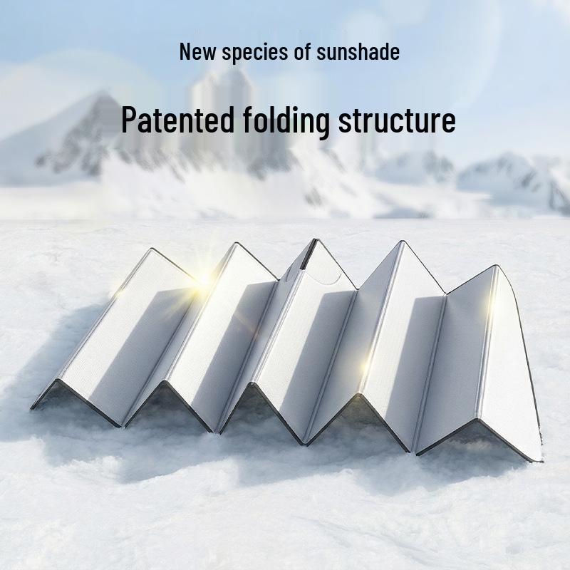 Foldable Car Window Blackout Sunshade - Heat Insulation & Sun Protection Curtain