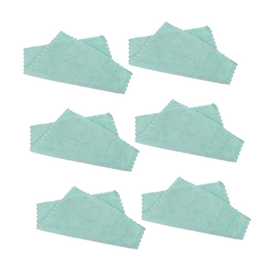 6PCS Coral Fleece Washcloths - 30×30CM Skin-Friendly Soft Towels for Bathroom, Face & Multi-Purpose Cleaning