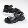 Summer Men's Sandals 2024 Fashion Buckle Beach Shoes Thick Sole Outdoor Men Sandals Leather Sandal Male Shoes