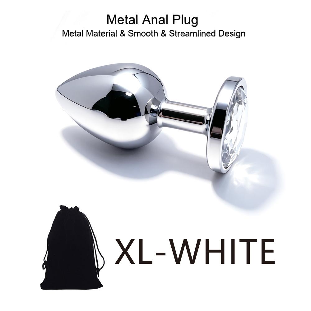 5 Size Black Butt Plug Metal Anal Plug Jewelry Base Beginner To Expert G-point Massage Dildos Adult Women Toys Adult Sex Toys