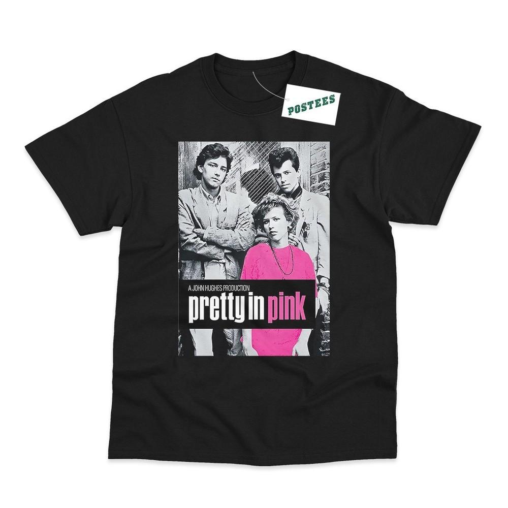 Pretty in Pink Movie Poster Direct To Garment Printed TShirt Unisex T-Shirt S