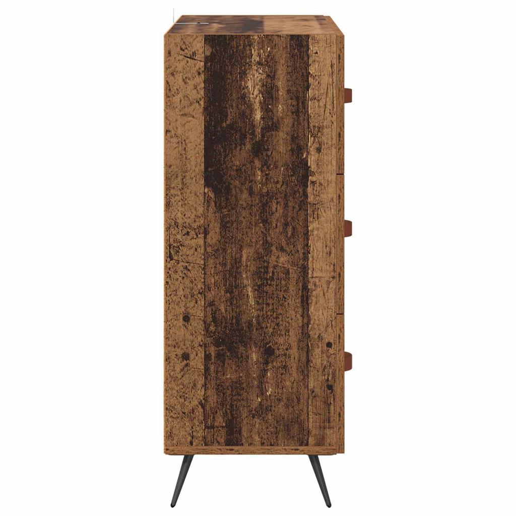 Chest of Drawers with Drawers Reclaimed Wood Look 69.5 x 34 x 90 cm Particleboard