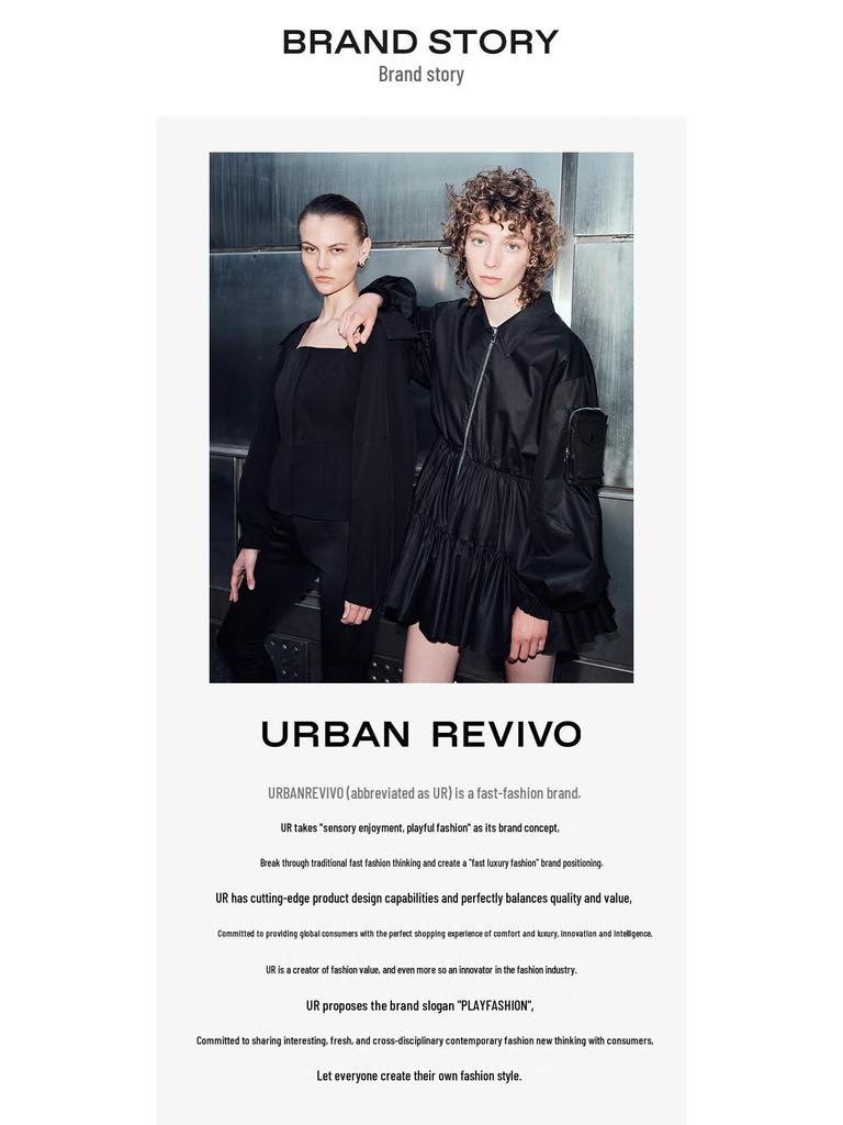 UR 2024 Autumn Women's Color-block Stripe Textured Short Sleeve Knit Top