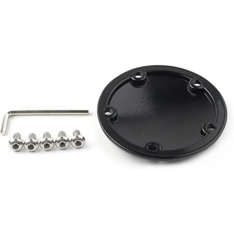 Timing Points Cover Motorcycle Domed Ignition Engine Cover for Harley Twin Cam Softail Dyna Touring 1999-2017, 5 Hole
