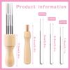Wool Felting Needles Kit Wood Handle Felting Needles Pack Wool Felt DIY Craft Tool For Handmade Doll Making Tools Set