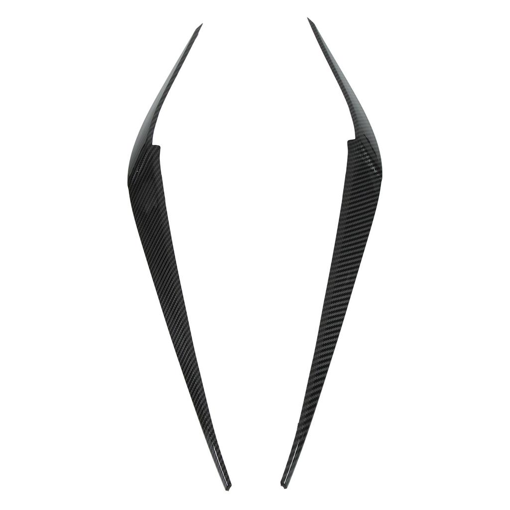 1 Pair Headlight Eyebrow Stickers Car Headlamp Eyelid Decal Cover Replacement for X3 X4 G01G02 2018+(Carbon     )