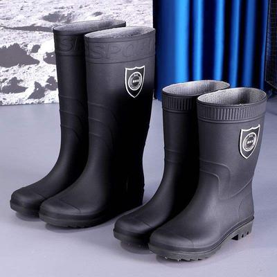 Tubo alto seguro de desempleo extra grande zapatos de agua para hombre mujer cálidos cocina pesca impermeable terciopelo tubo medio botas de lluvia zapatos de lluvia zapatos de goma