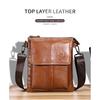 Neue Herrentaschen 100% Echtes Leder Umhängetasche Vertikal Trendig 10 Zoll iPad Schultertasche Aktentasche Lässig Reise Messenger Bag