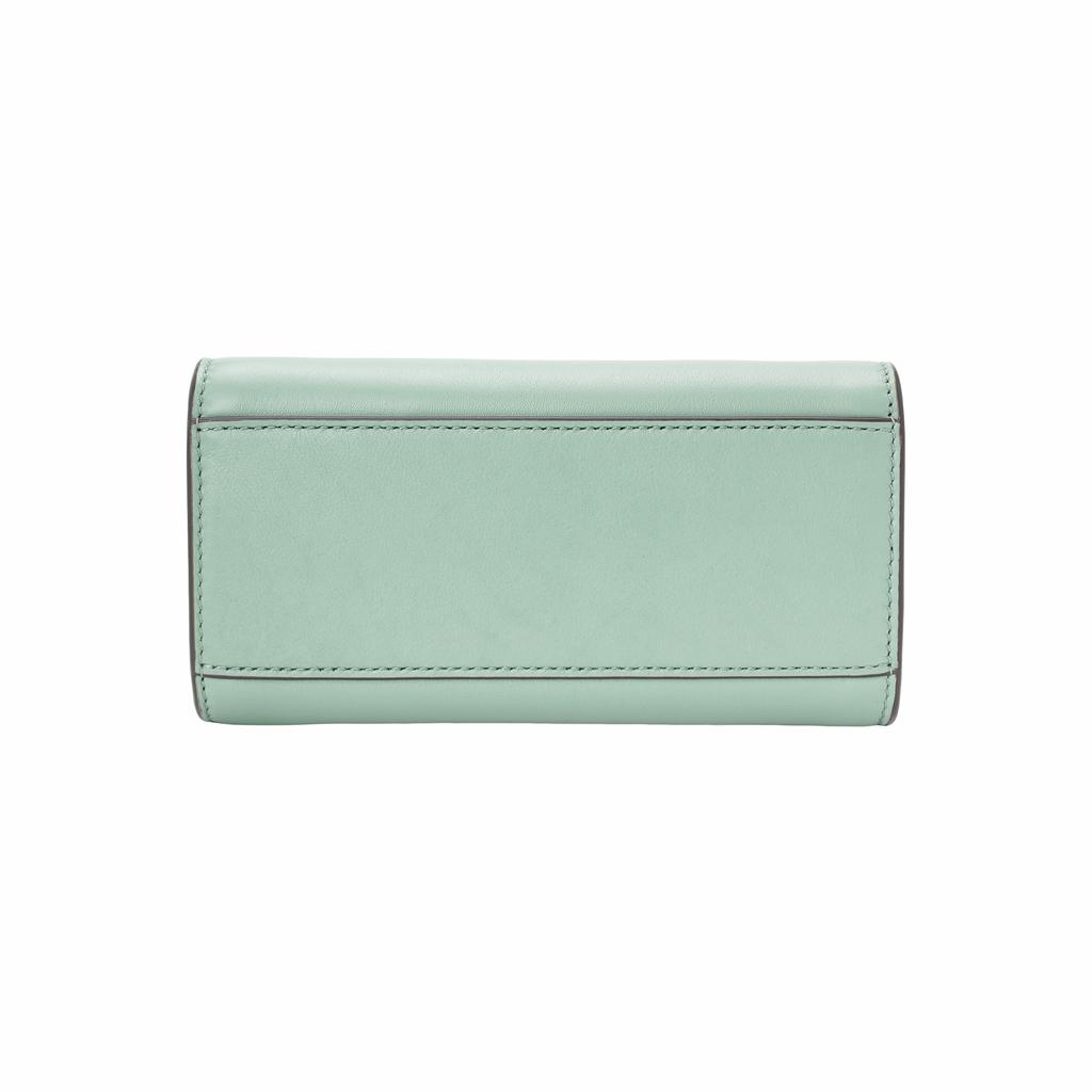Tory Burch Lee Radziwill Double Layer Leather Tote Mini Women handbags Light-Blue 84567-331