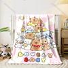 Cartoon Capybara Printed Blanket Kids Adult Blanket Soft and Warm Bedding for Bed Sofa Outdoor Travel Cover Blanket Luxury Gift
