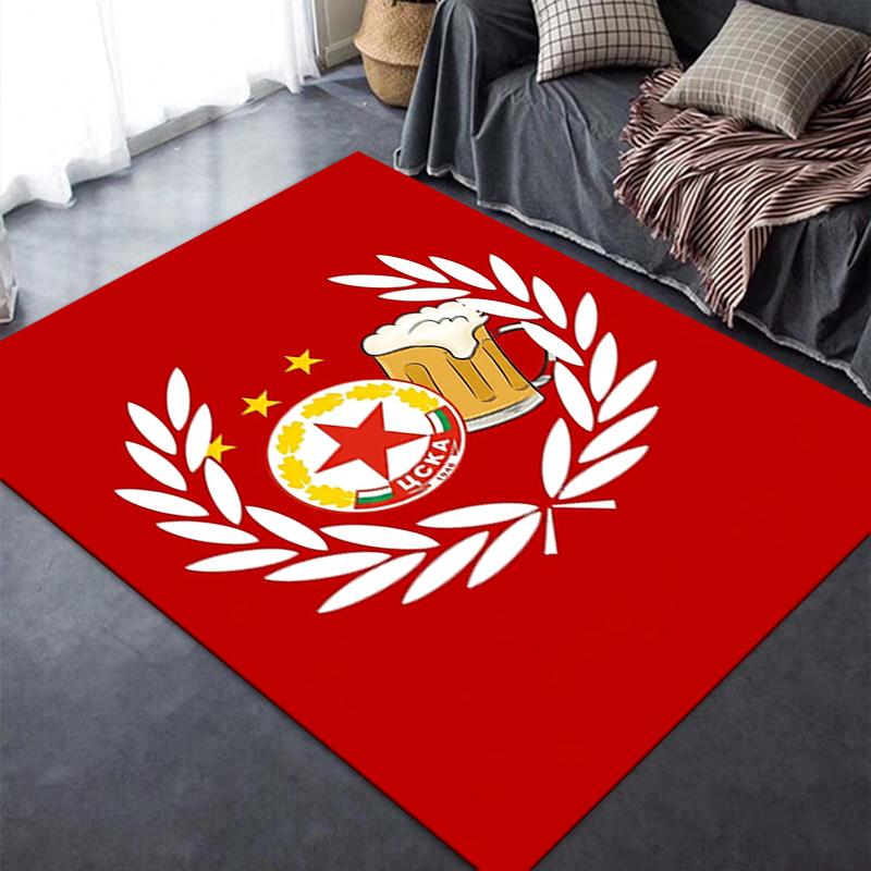PFC CSKA Sofia Carpet Rug for Living Room Bedroom Home Sofa Decoration,Kids play Non-slip Floor Mat