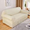 Seersucker Sofa Slipcover High Stretch Couch Cover Thick Corner Sofa Protector Elastic Corner Couch Covers