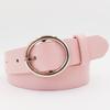 Oval Women's Belt Pu Japanese Buckle Personalized Korean Style Jeans Belt