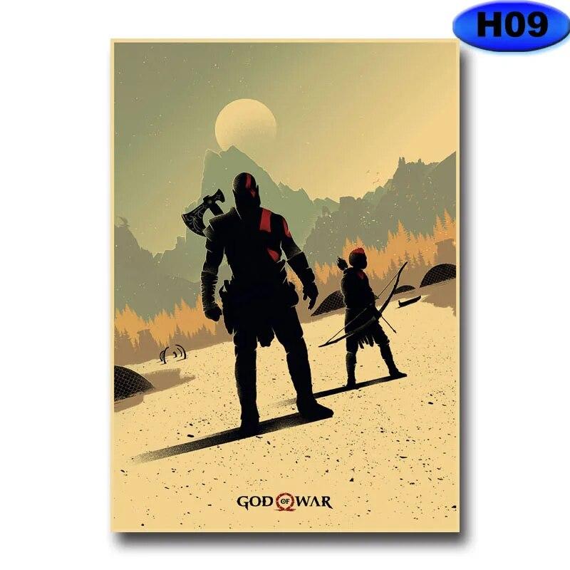 Modern heminredning Målning HD-utskrifter Videospelsaffischer Kraftpapper Vintageaffisch Väggdekor Rum Bar Café Inredning