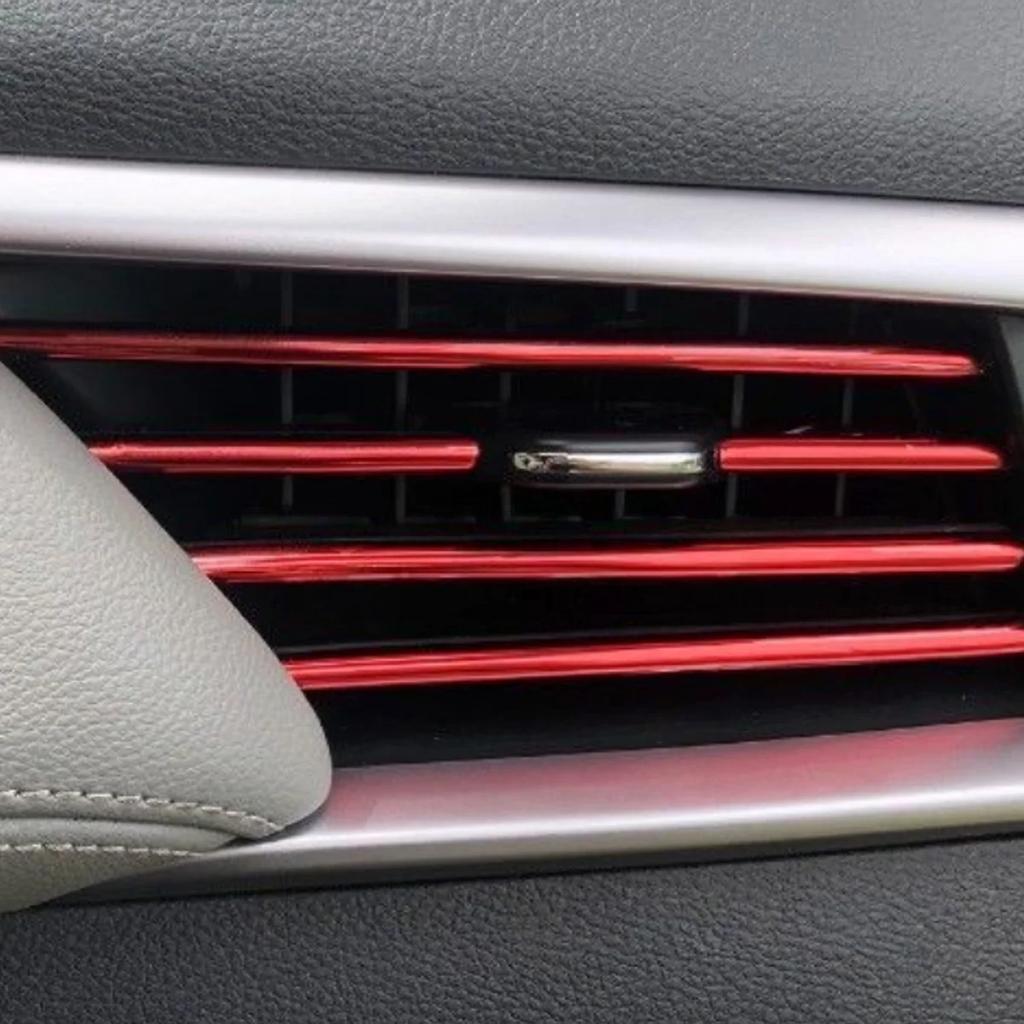 Car Air Conditioner Outlet Decorative U Shape Auto Air Vent Grilles Moulding Trim Decor Strips Car Door Edge Corner Protector