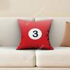 Billiard Pool Snooker Balls Number Pillow Cover Sofa Couch Cushion Case Home Living Room Decoration