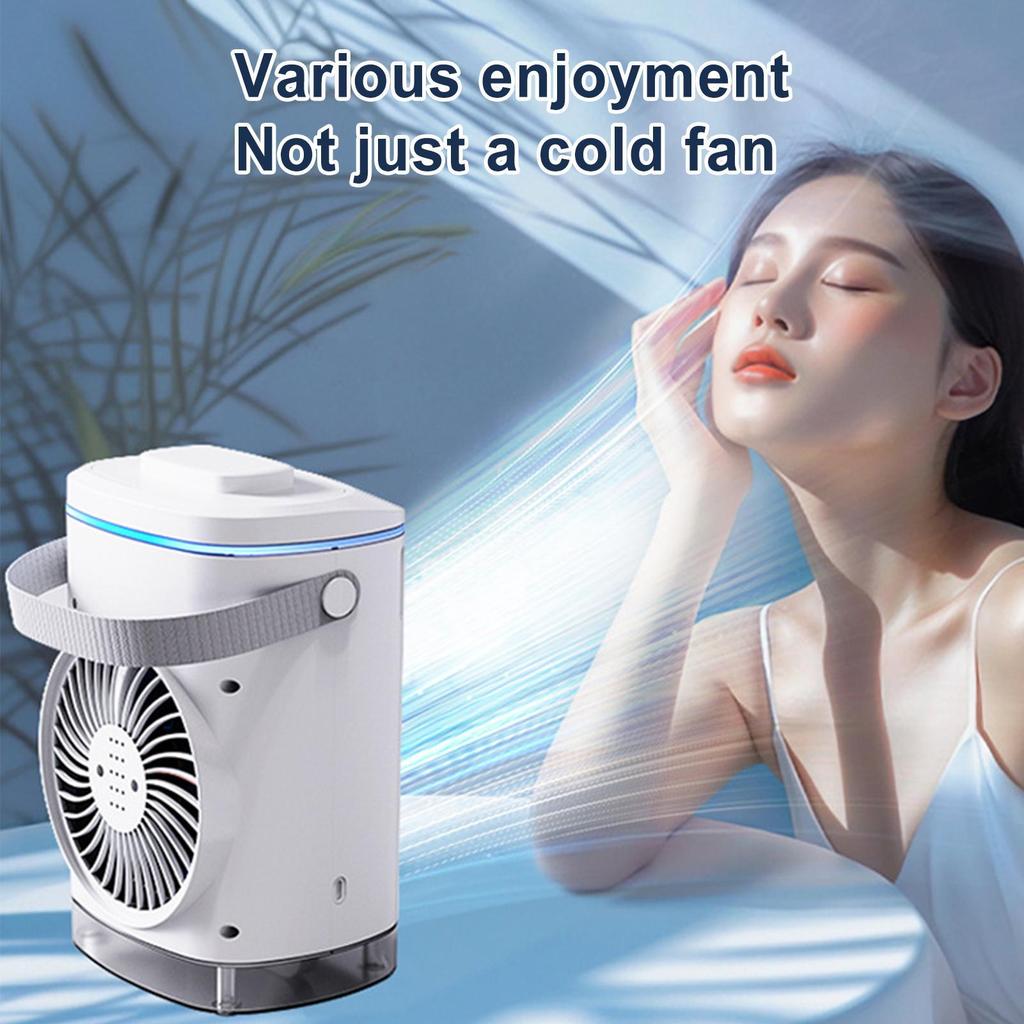 Multi-function Portable Cooling Fan Air Cooler Spray Conditioner USB Air Cooler Fan Quiet Evaporative Cool Gadgets with Timer