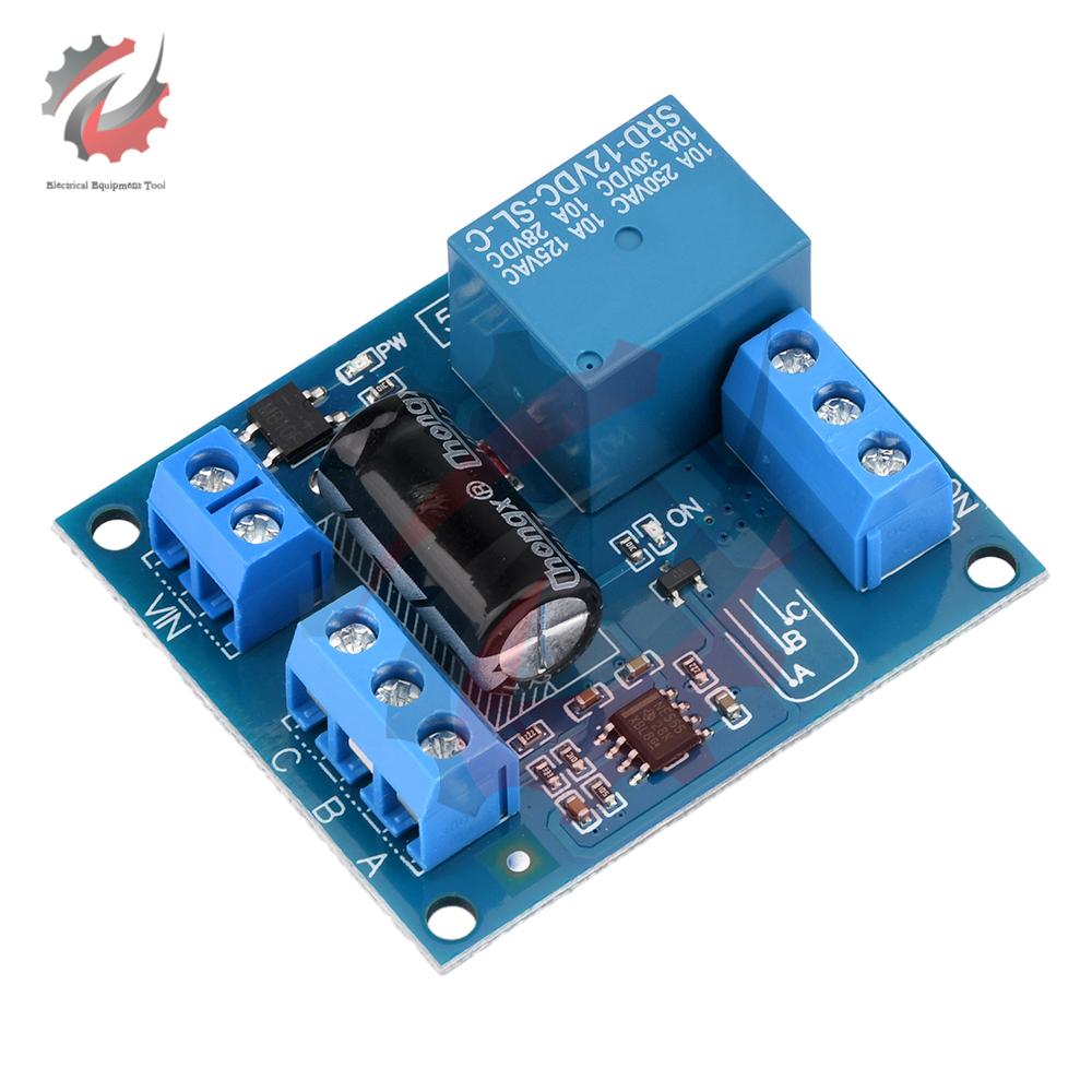 DC 12V NE555 Vollautomatischer Wasserstandsregler Flüssigkeitssensor Relais Schalter Modul Automatisches Pumpen für Wassertank/Turm