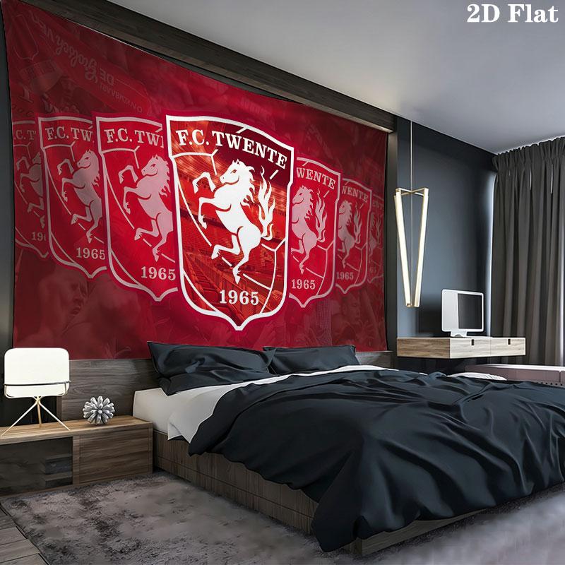 FC Twente Enschede Wall tapestry, aesthetic printed fabric blanket, suitable for bedroom, living room, and home decor.