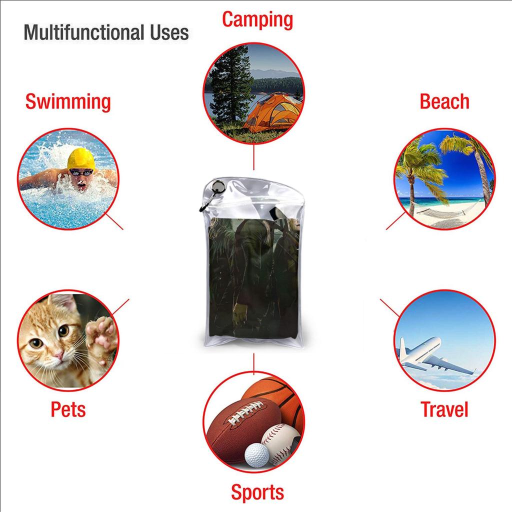 The Walking Dead Gaming Games Beach Towel Soft Microfiber Quick Dry Absorbent Quick Towels For Yoga