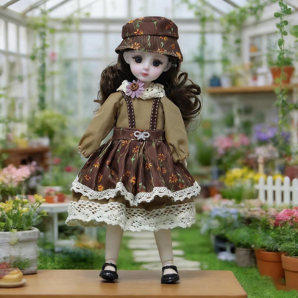 New 30cm Chubby BJD Doll Clothes Set - Cute Lolita Ghost Mom Dress-Up Collection