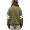 Felpa con cappuccio da donna a blocchi di colore, manica lunga, con zip, casual, pullover