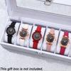 Set de 5 Piezas de Relojes para Mujer Elegantes Multicolor para Mujer Con Correa de Cuero PU Reloj de Cuarzo Set de Relojes de Moda