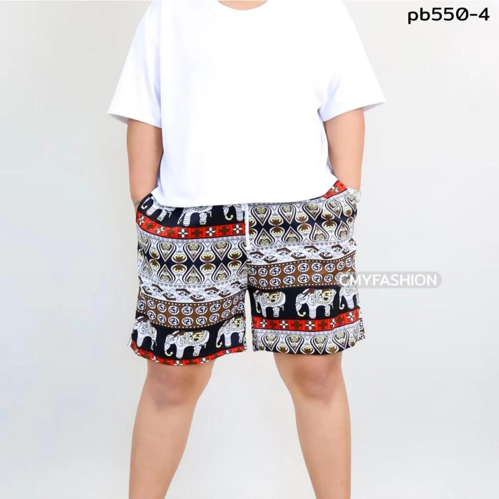 Elephant Wide Legs Shorts Pants Plus Size Adjustable Elastic Waistband Strap Women Men Unisex Print Thailand Casual Beach Bohemian Retro Vintage