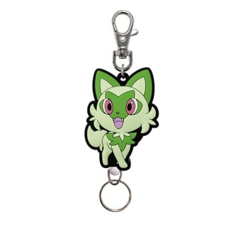 SK Japan Pokemon Rubber Reel Keychain Meowha