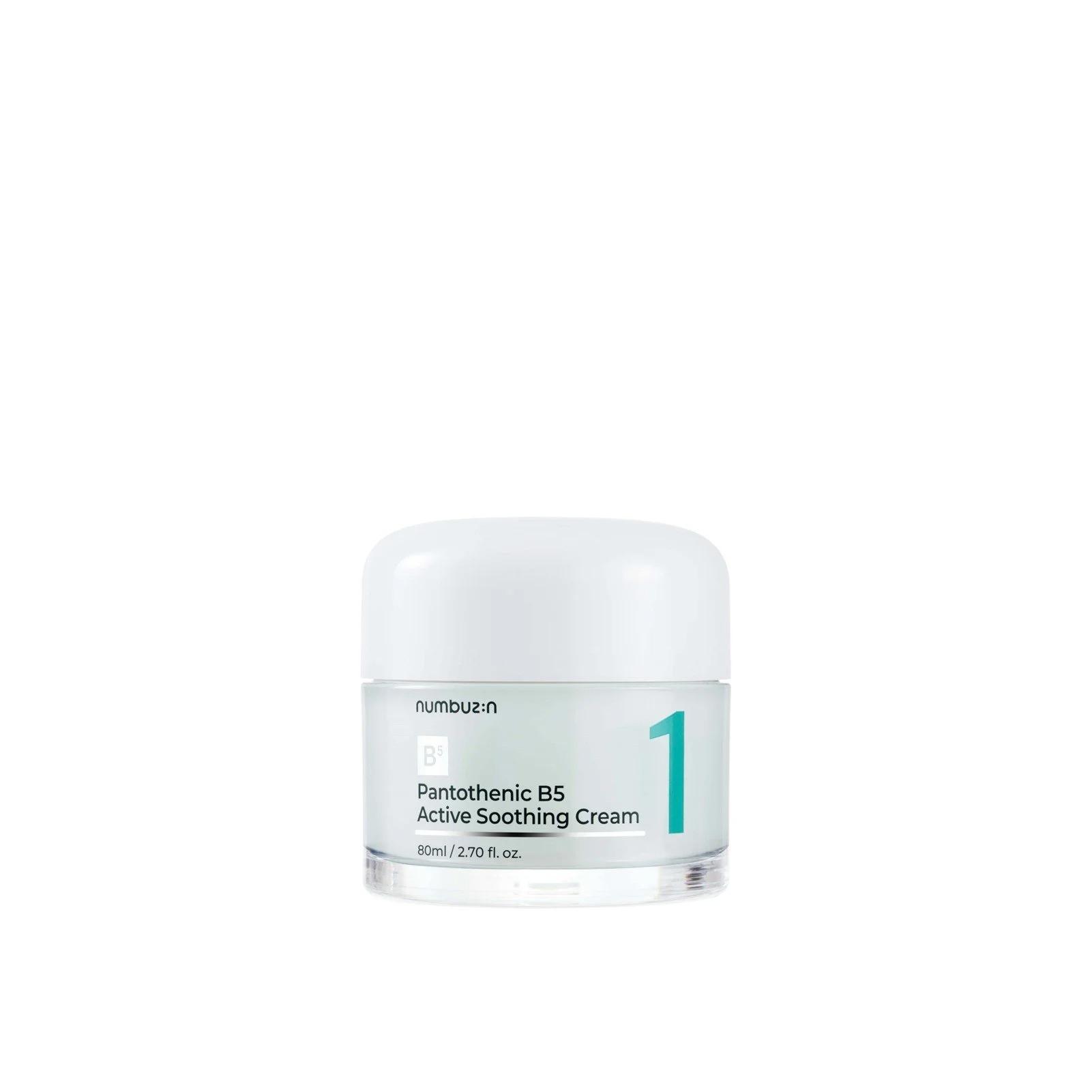 

Numbuzin No. 1 Pantothenic B5 Active Soothing Cream Sebum Control Hydrator 80ml (+ 6 Pads Set)