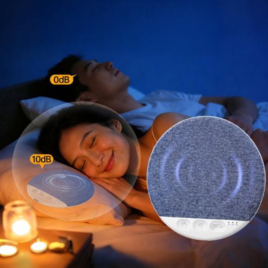 Under-Pillow Sleep Speaker with White Noise USB Rechargeable Ultra Slim Wireless Bluetooth-compatible 5.4 Pillow Speaker with Timer