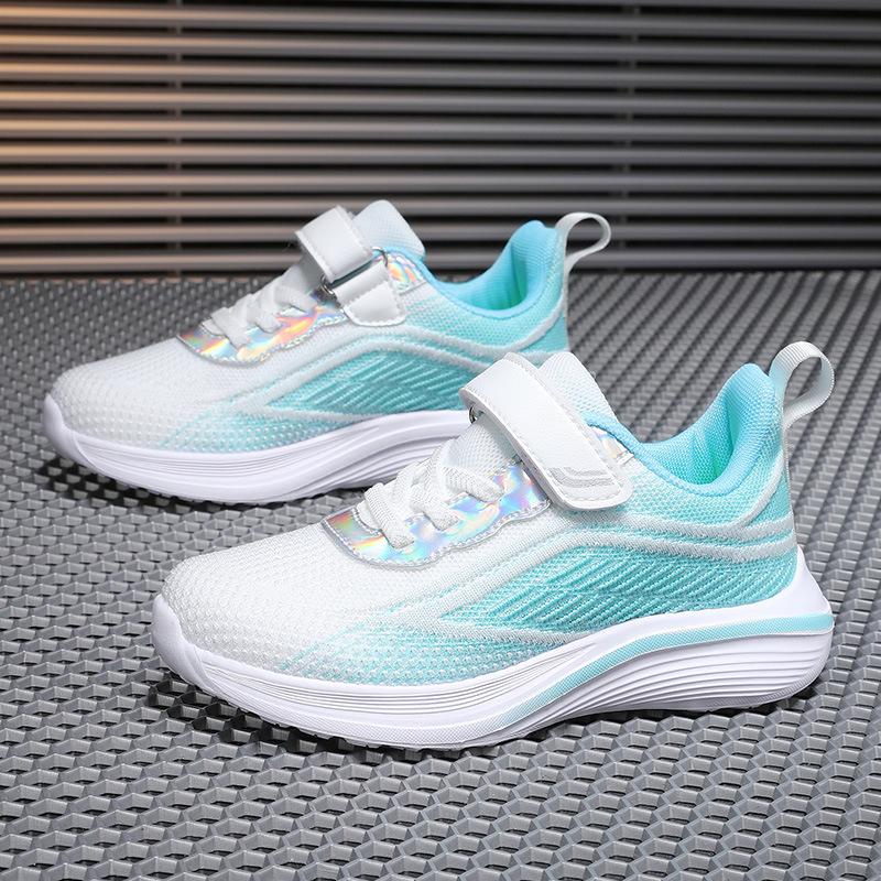 Hot Sale 6-12 Years Old Breathable Girls Sneakers Mesh Girls Fashion Running Shoes