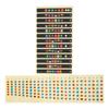 2Pcs Guitar Note Sticker Fingerboard Scale Identification Label Music Decal for Beginner(Colorful 12 Fret Colorful 24
