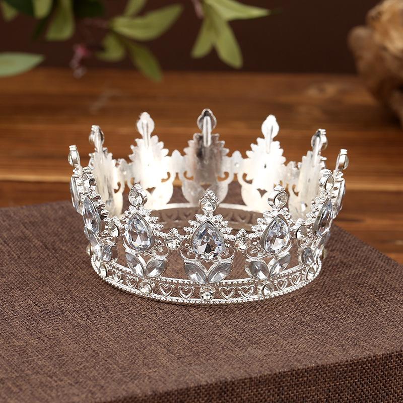 Bridal Wedding Tiaras Little Crown Brithday Cake Baking Decorative Head Jewelry Children'S Small Diadem Hair Accessories