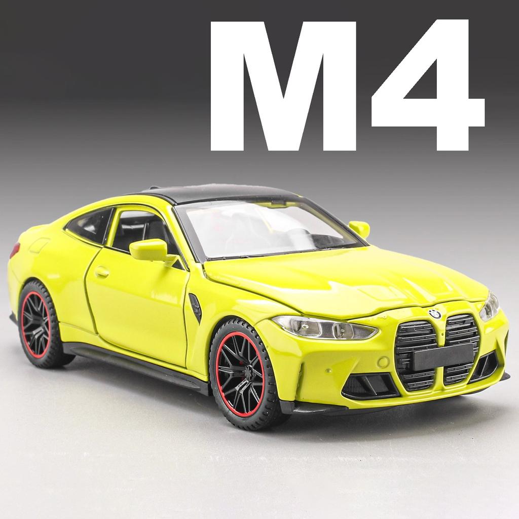 1:32 M4 Coupe 320i Model Hračka Auto Slitina Karoserie Gumové Pneumatiky Dveře Otevíratelné Zatáhni a Pusť Simulační Hračky Modely Dárky pro Děti