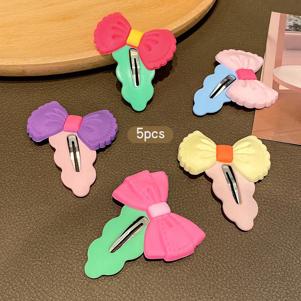 5 Schleifen-Haarspangen Koreanische Version BB-Clip Süßes Haaraccessoire