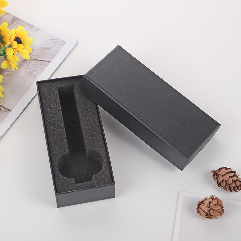 

2025 Elegant Black Rectangular Watch Gift Box with Lid 14.5*6.5*3.2 cm чёрный