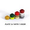 300PCS PLATE 1x1 WITH 1 KNOB Compatible 85861 Round & Angles Self-Locking Bricks Building Blocks Toys Accessories