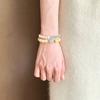 Two-color natural stone beaded bracelet, women's commuting versatile high-end bracelet, new Chinese fashion temperament jewelry