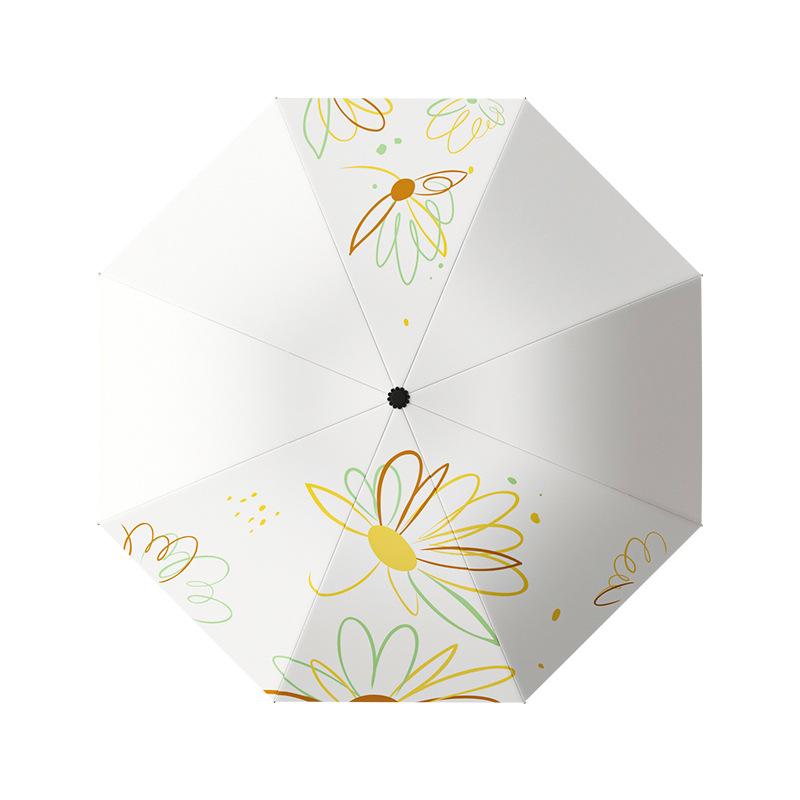 Flower reverse umbrella Sunscreen umbrella Small portable folding umbrella Sun umbrella Outdoor parasol